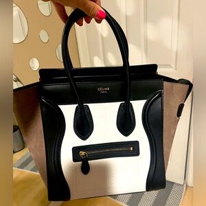 Cèline Tricolor Micro Luggage